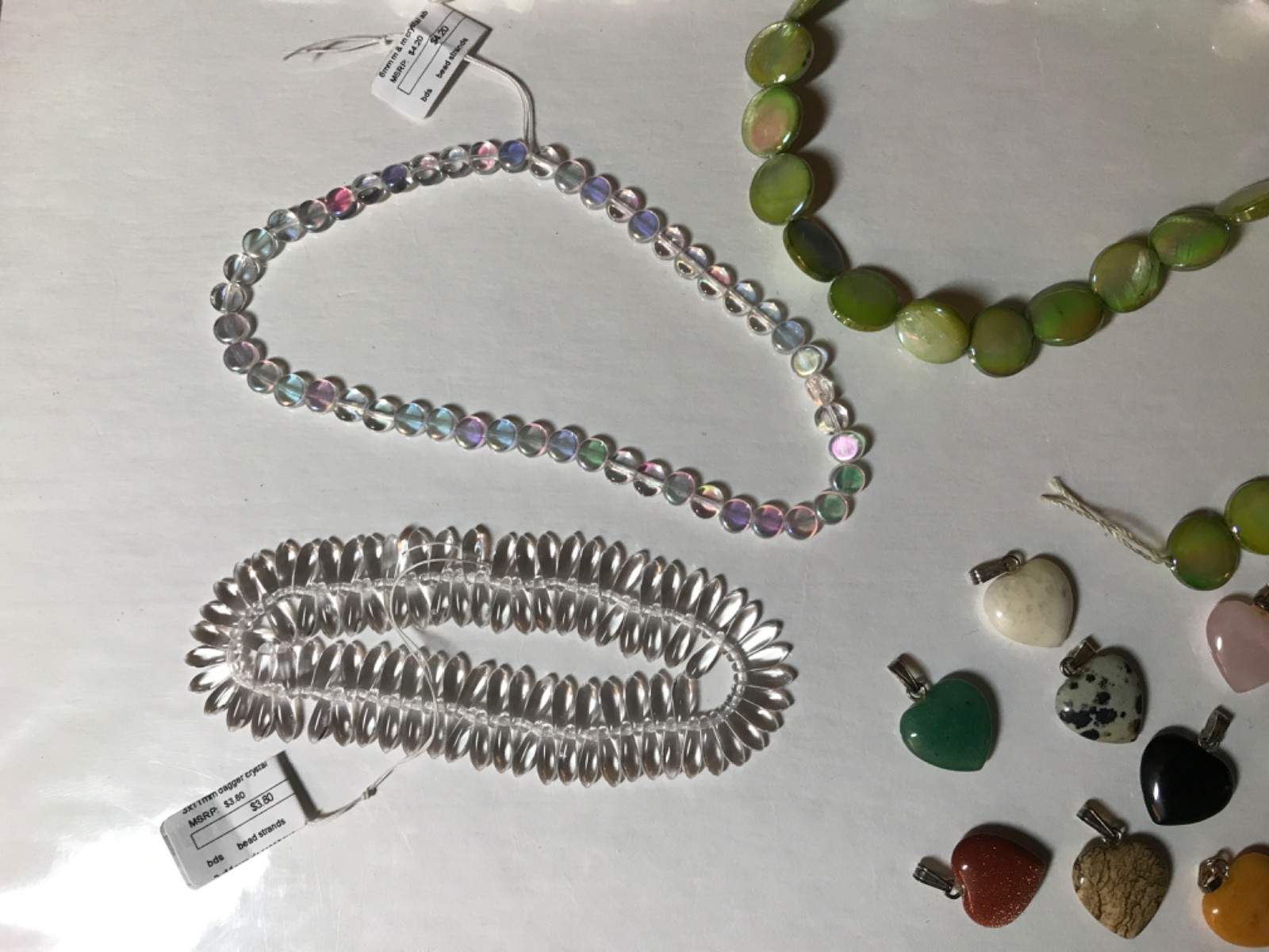 Fire Mountain Gems and Beads Assorted Bead Lot of 11, 2 lbs 6 oz Or Bead Strands