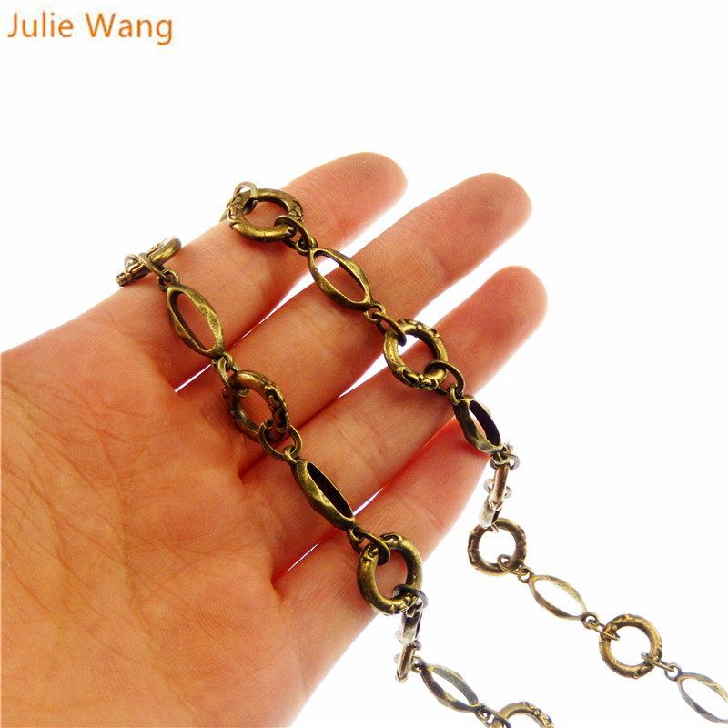 Antique Bronze Vintage Chains – 1 Meter Pack Metal Link Chain Jewelry Making