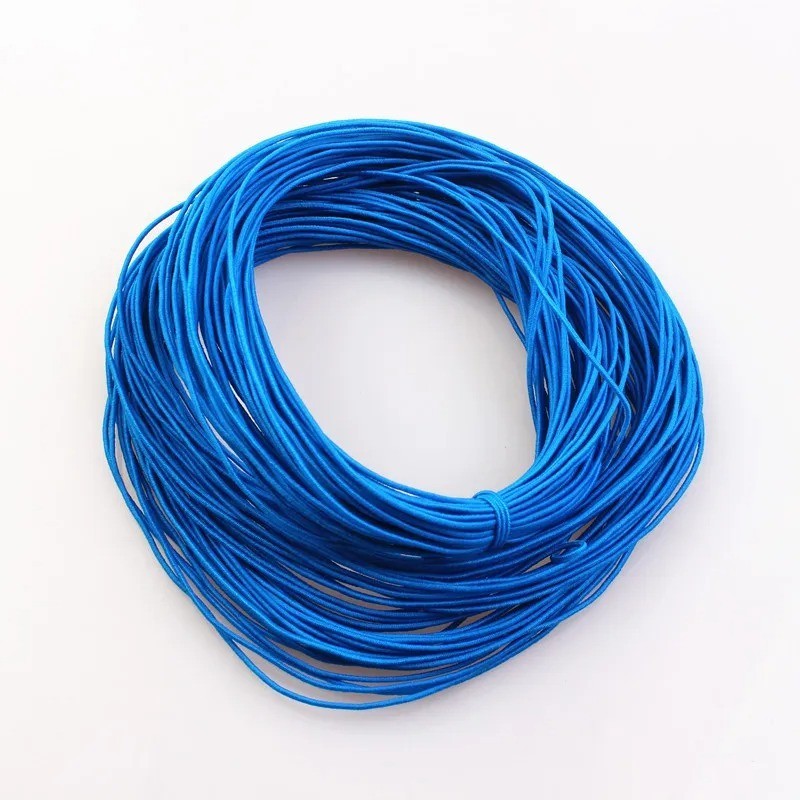 1mm Braided Elastic Cord 24M Stretch Beading Thread Jewelry Making 23 Colors
