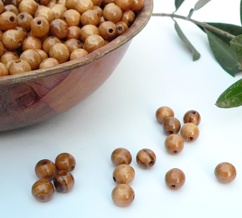 8mm OLIVE WOOD BEADS Holy Land Bethlehem Jerusalem DIY Rosary Bracelet Necklace