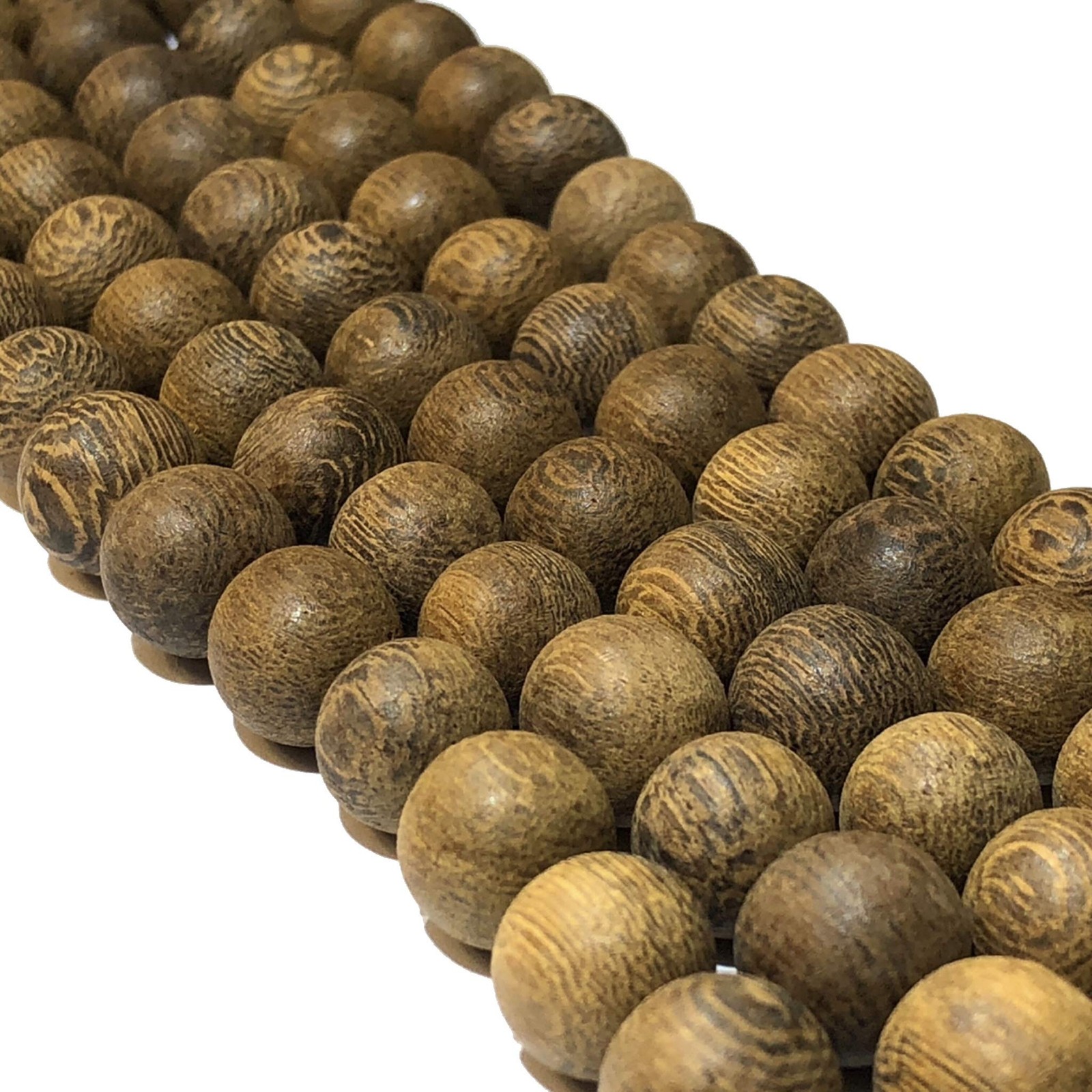 ABCGEMS (Essential-Oil-Diffuser) Rainforest Chocolate Robles Wood Beads – Mat…
