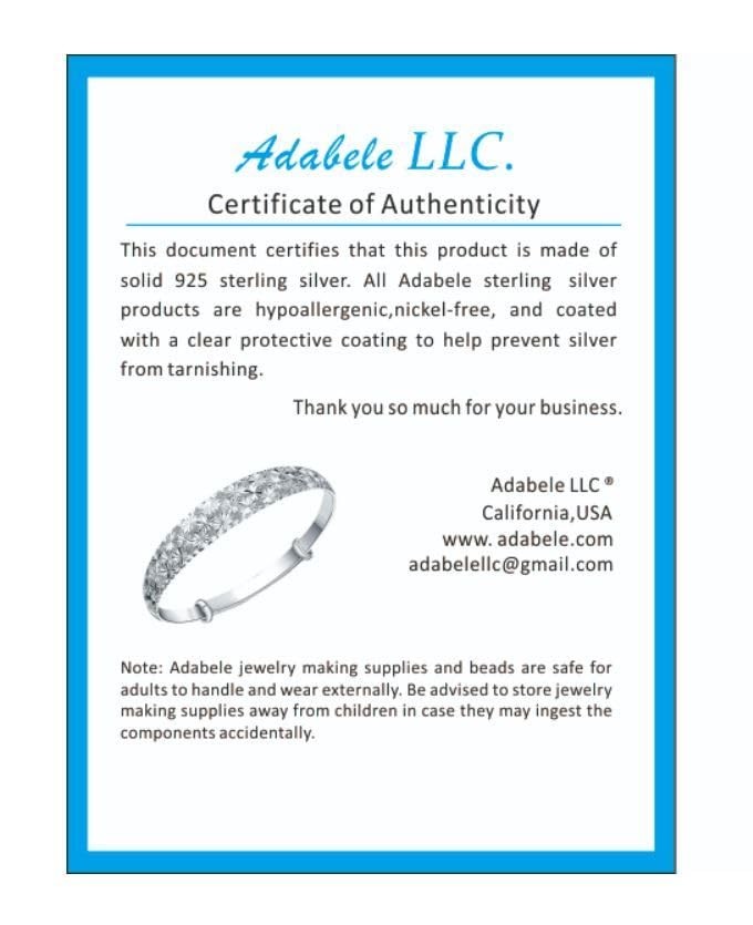 Adabele 10 Feet Authentic Sterling Silver Jewelry Wire Half Hard Round Beading W