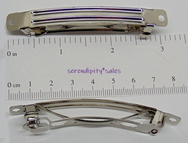 Hair BARRETTES Clip Findings 40mm 50mm 60mm 76mm Nickel Silver Blanks 1.5″ 2″ 3″