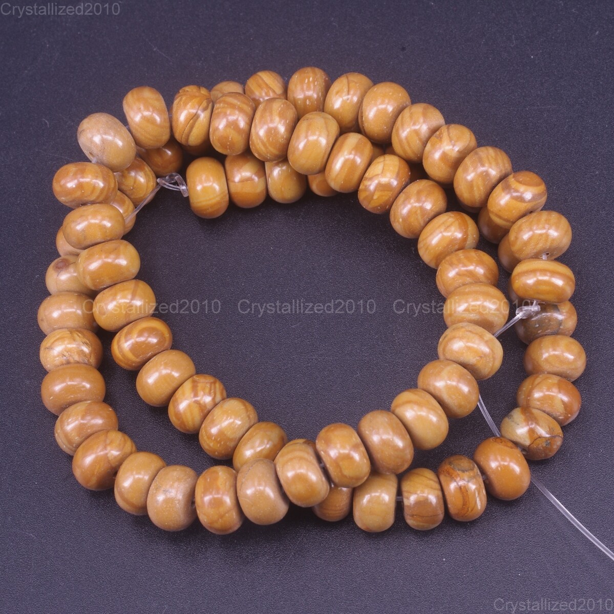 Natural Gemstones Rondelle Spacer Loose Beads 4mm x 6mm 5mm x 8mm Stone 15.5”