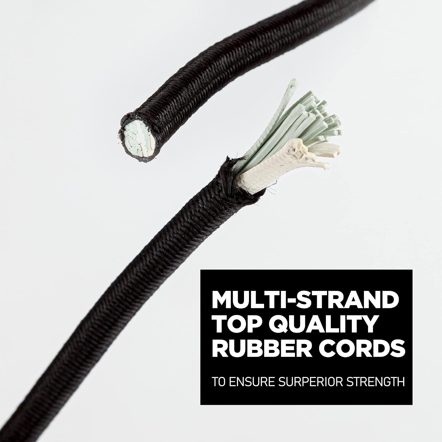 1/4″ Marine Grade Elastic Bungee Cord 50ft – 40kg Load for Versatile Crafting