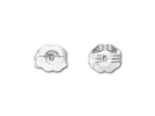 Sterling Silver Earring Backs Large Nuts Stamped 925