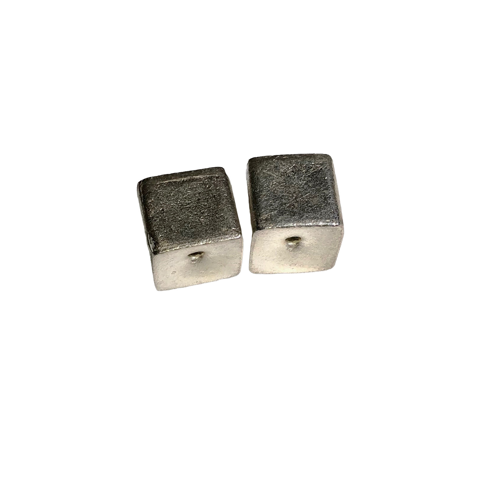 Thai Hill Tribe 15 Gram Cube Fine Silver Bead | 11.5×12.5mm | 1 Bead |