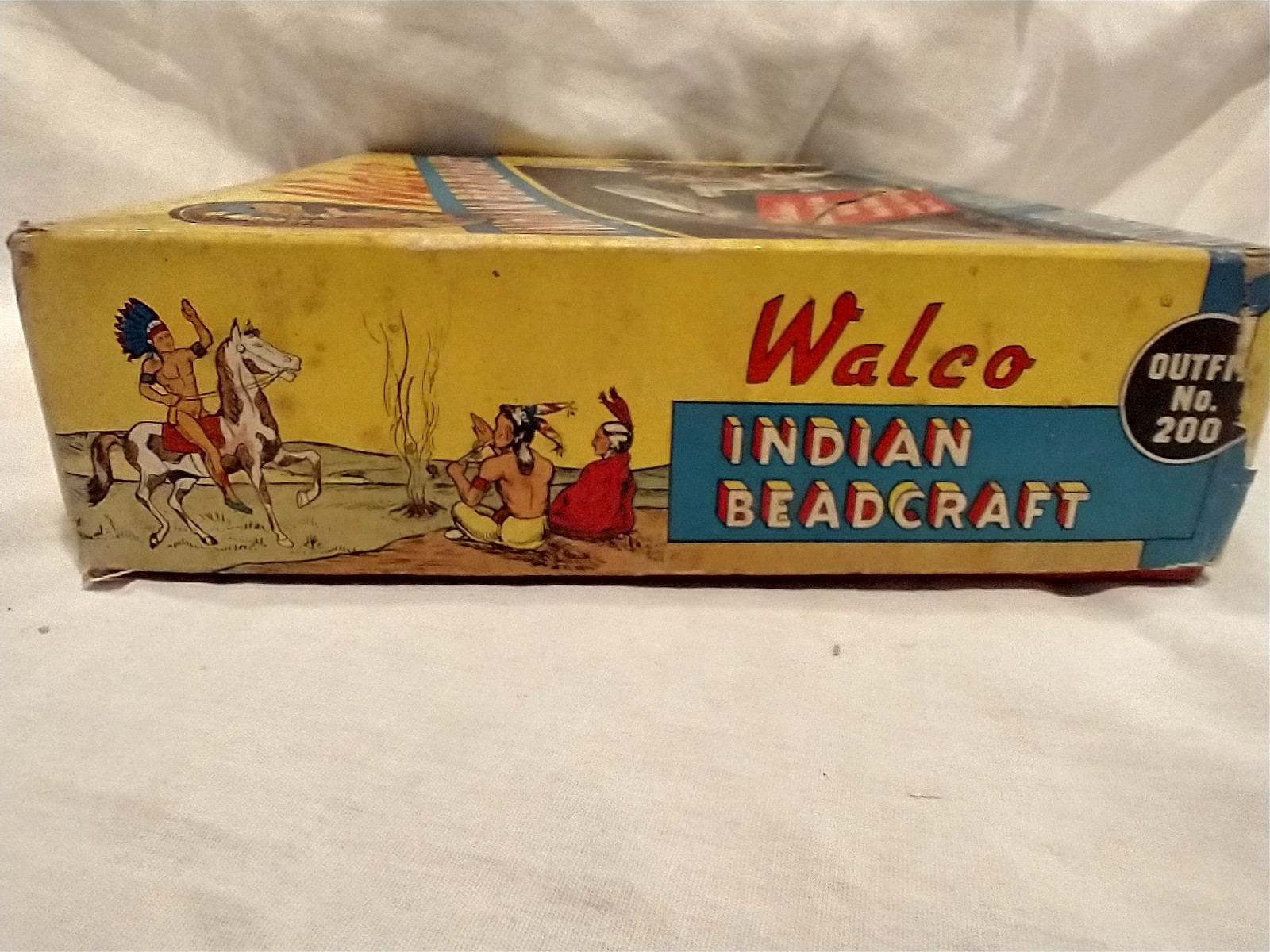 VINTAGE 1935 WALCO INDIAN BEADCRAFT KIT#200 In Original Box W/Instructions