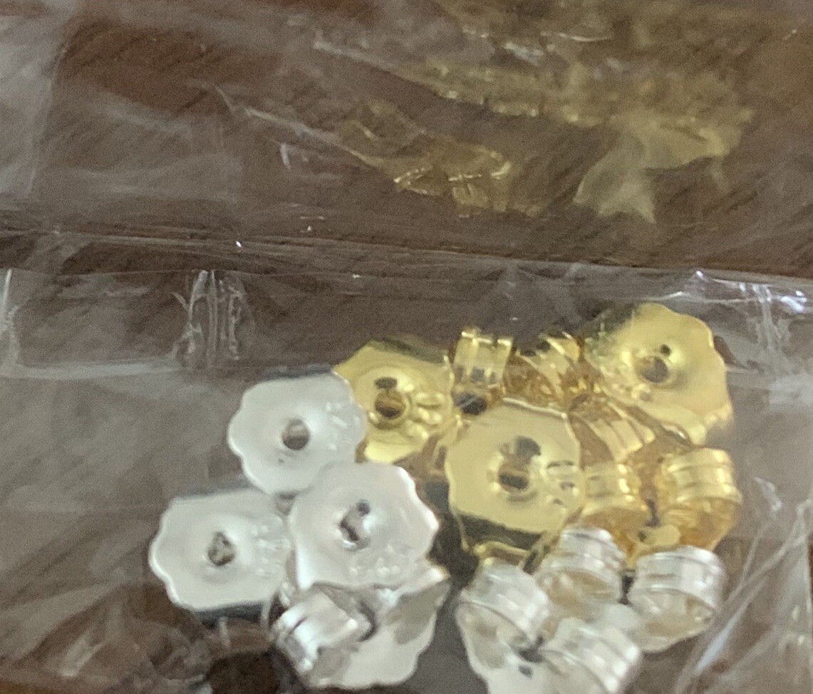 4mm Clear Rubber Silicone Plastic Earring Backs Stopper Post Nut FREESHIP