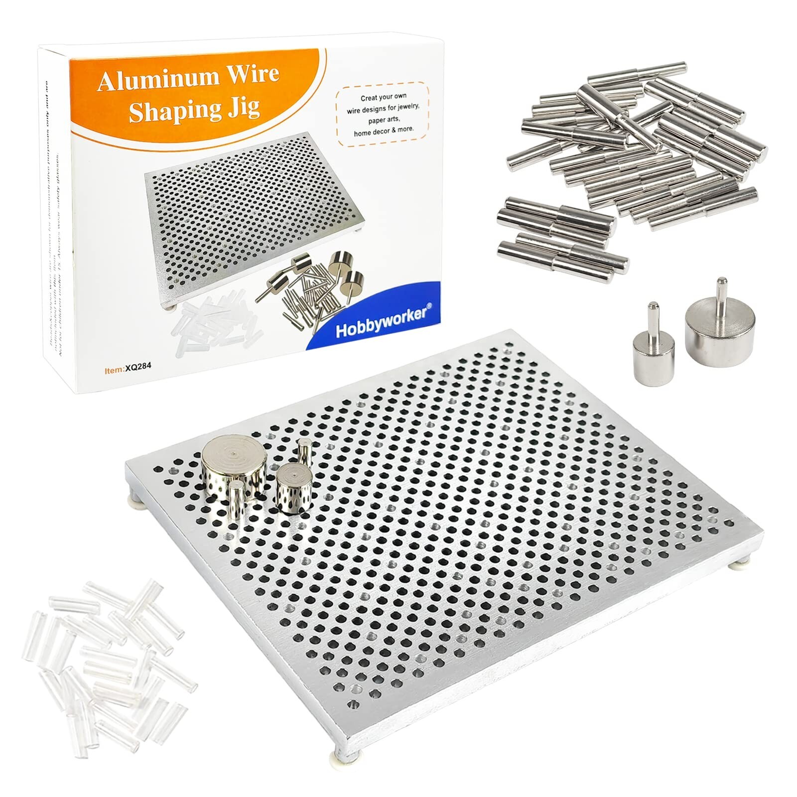 The Wire Bending JigWire Jig Includes 30 Metal pegs for Jewelry Making Tools