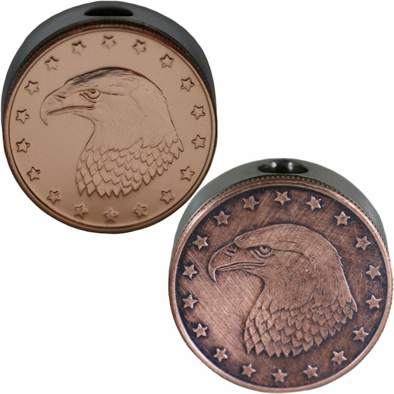 1/4 oz Copper Round w/ Stainless Steel Core Lanyard Beads by Barter Wear