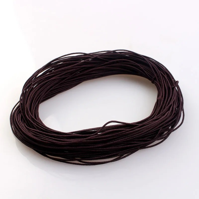 1mm Braided Elastic Cord 24M Stretch Beading Thread Jewelry Making 23 Colors
