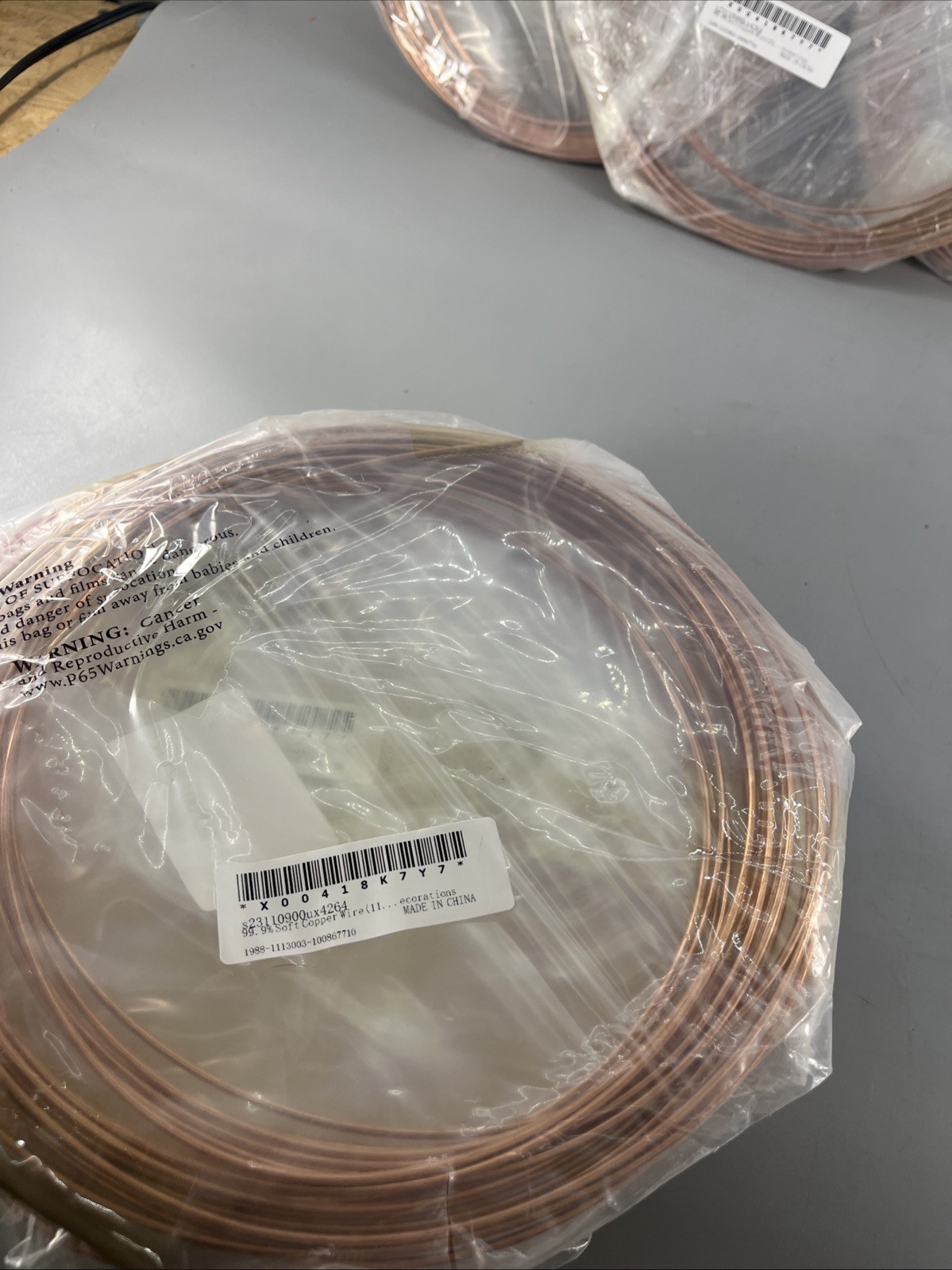 99.9% Soft Copper Wire, 28 Gauge 13FT Pure Copper Wire [0.3mm, 15M] Lot Of 10