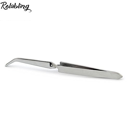 Nail Art Tweezers Manicure Rhinestones Picking Tools Clip Stainless style-1