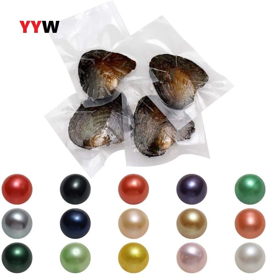 7-8mm 50 Pcs/Lot Pearls Oysters Love Wish Pearl Inside Mixed Color Pearls Bea…