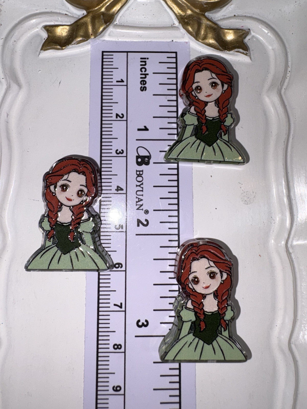 3 Princess Anna Style 1 Beads For Beadable Pens And Keychains