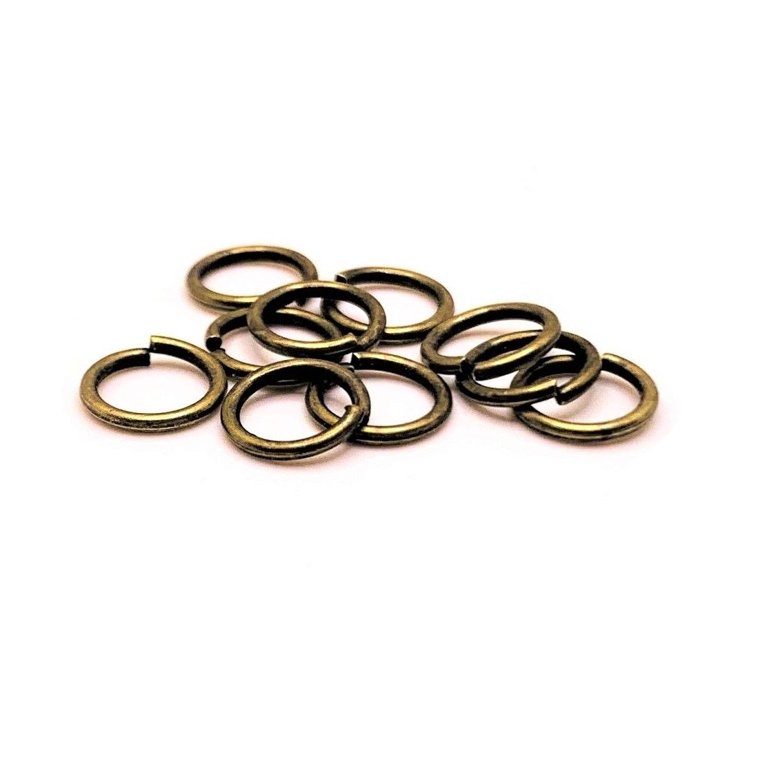 8mm, 18g, Bronze Open Jump Rings – US Seller
