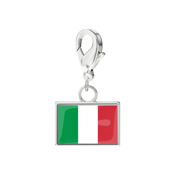 Stainless Steel DIY accessories Custom 6.6mm*10mm National Country Flags Charms