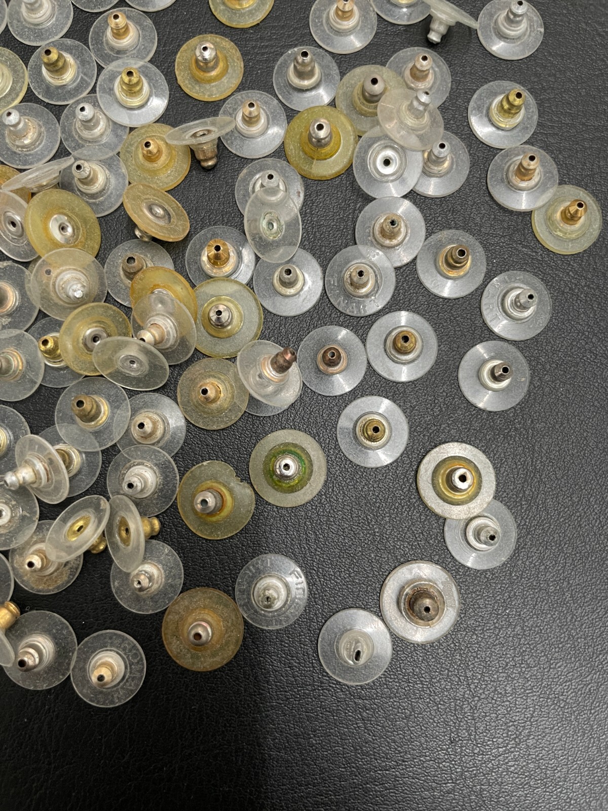 Lot of Bullet Clutch Earring Backs With Silicone Pad. Pre-owned. C230