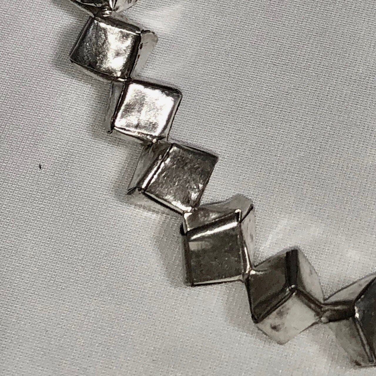 Remarkable Thai Hill Tribe Origami Fine Silver Cube Bead | 11x8x8mm | 1 Bead |
