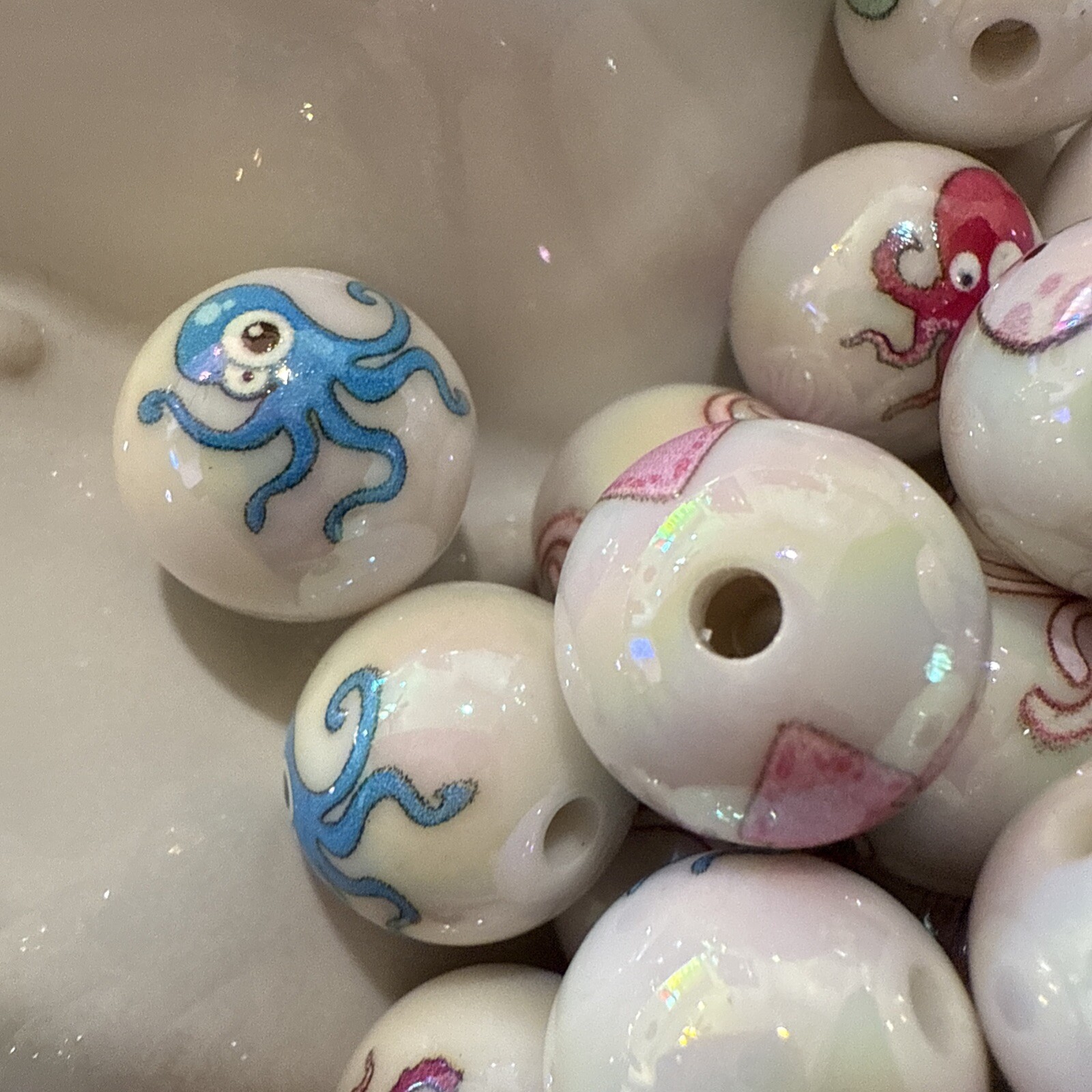 Octopus High-Quality Resin 16 Mm Beads Shipped From Usa