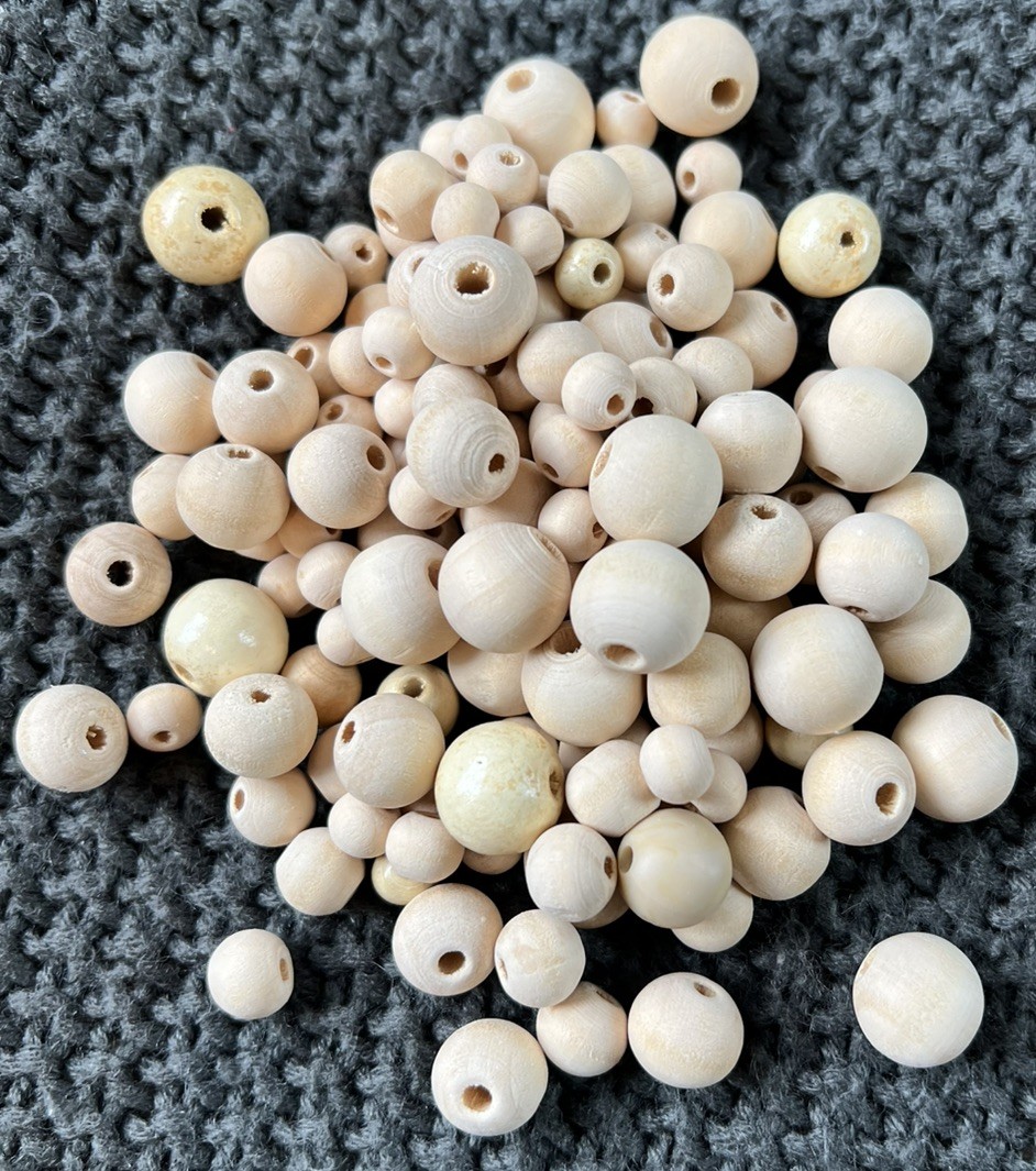 HUGE 10+ Lb Mixed Craft Making Supplies Lot – 2000+ Natural Wooden Beads **NEW**