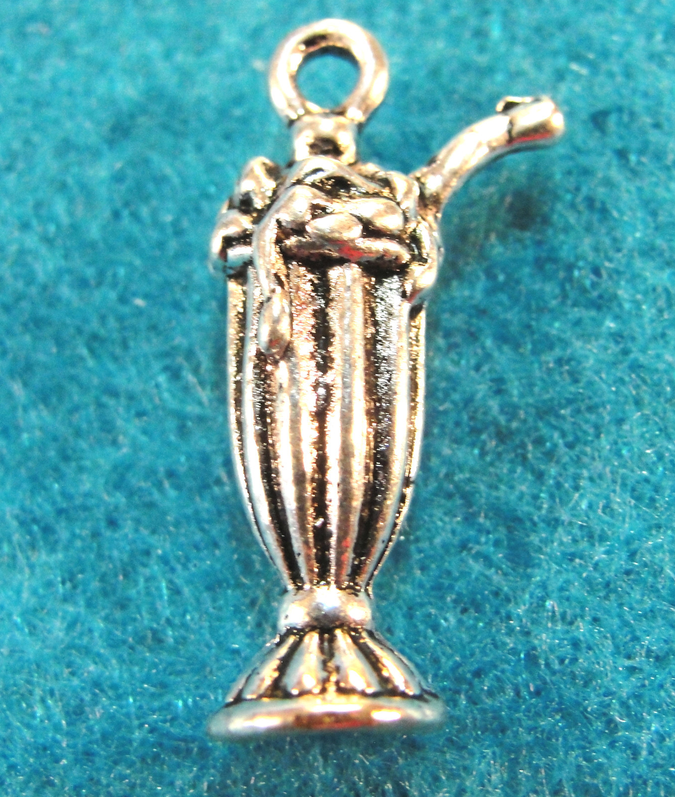 10Pcs. Tibetan Silver ROOTBEER FLOAT Cup Glass Charms Pendants Findings PR238