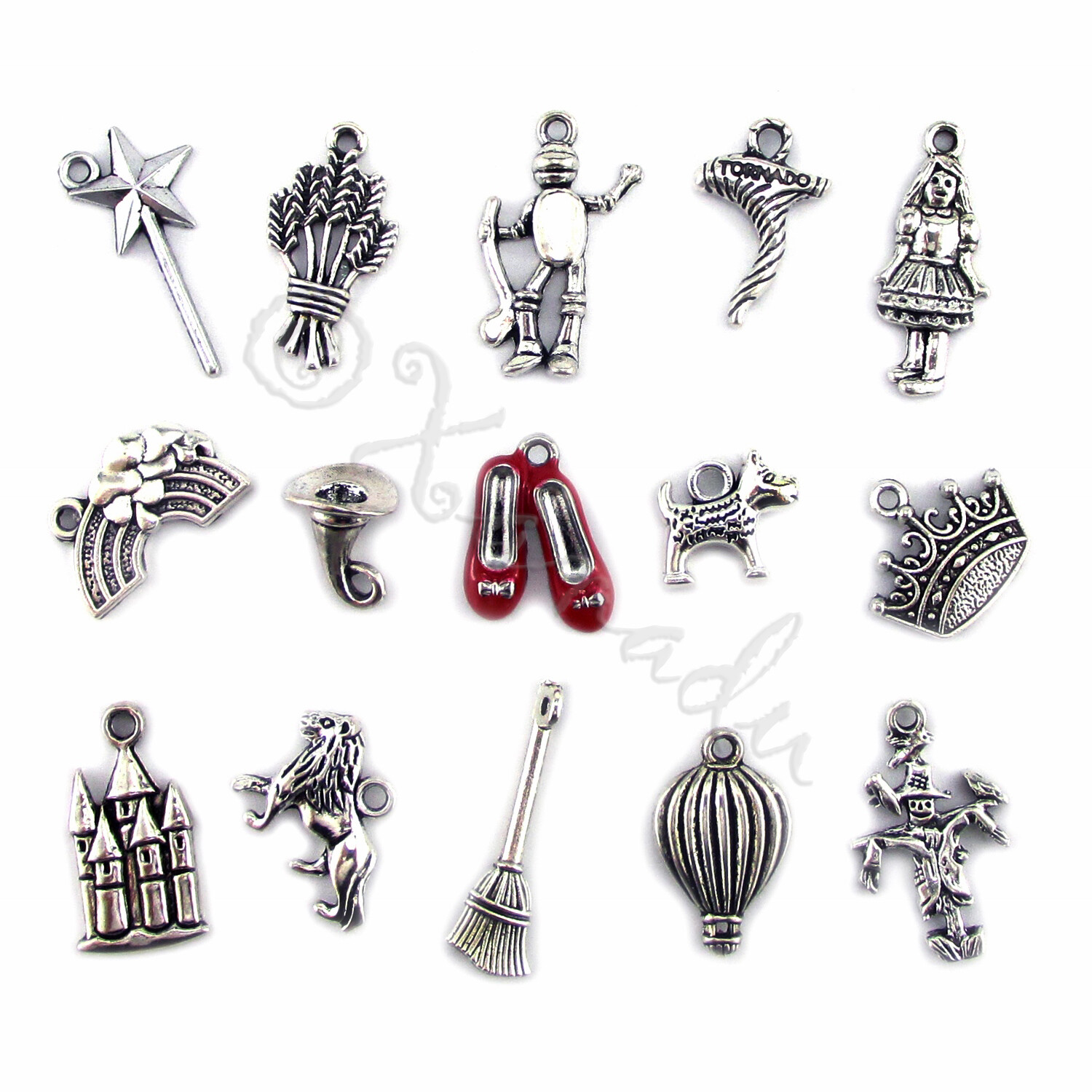 Wizard of OZ Charms Set 15PCs Pendants Mix CM05202022 – 15, 30, 45 Or 60PCs