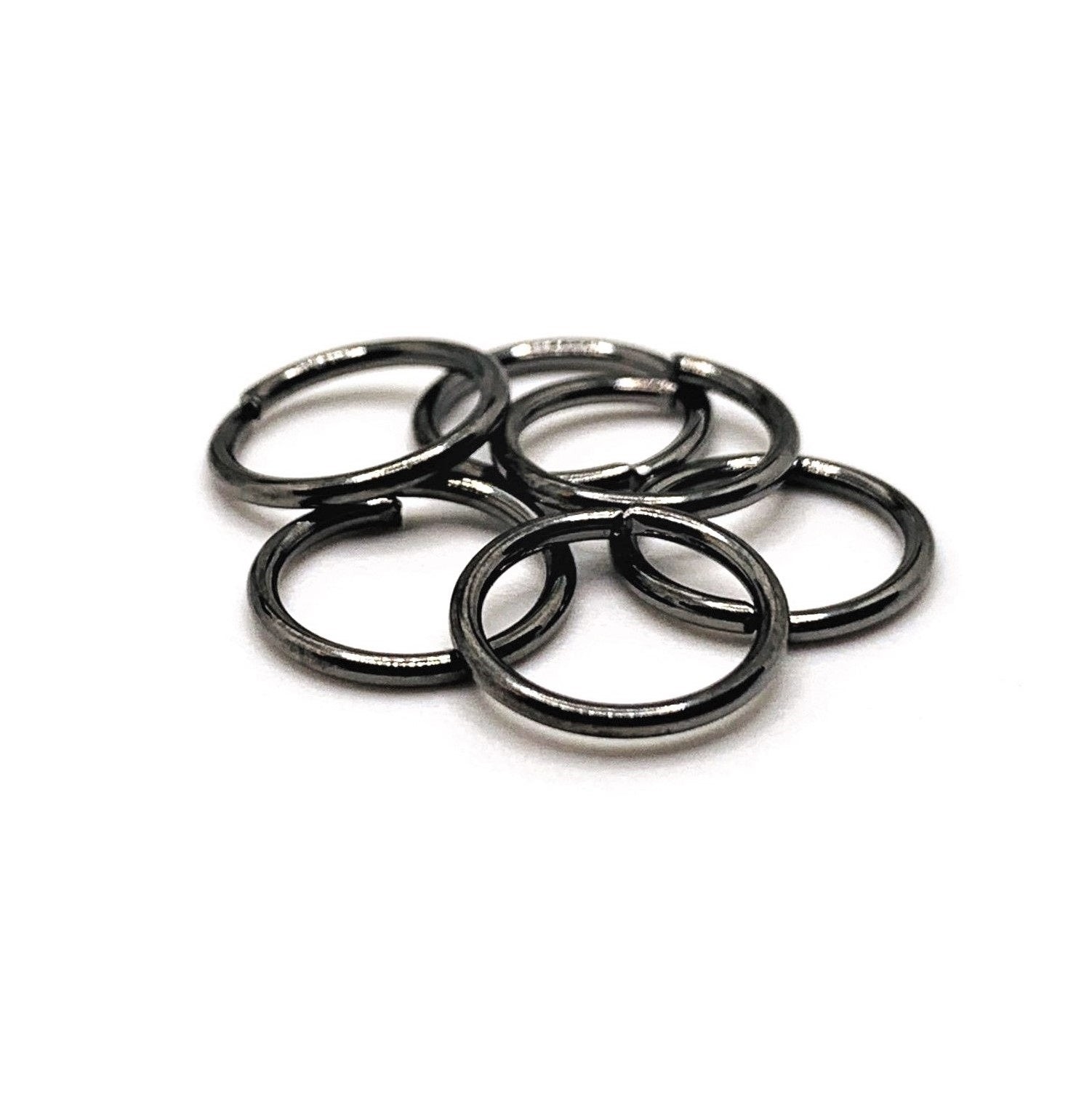 10mm, 18g, Gunmetal Open Jump Rings – US Seller