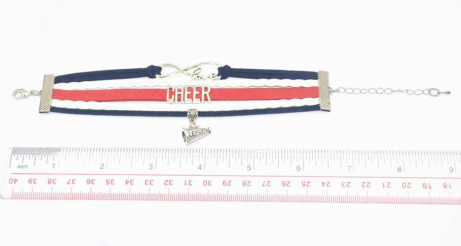 Cheerleader Bracelet Cheerleading Cheer Bracelet Gifts for Women, Men, Adult Che