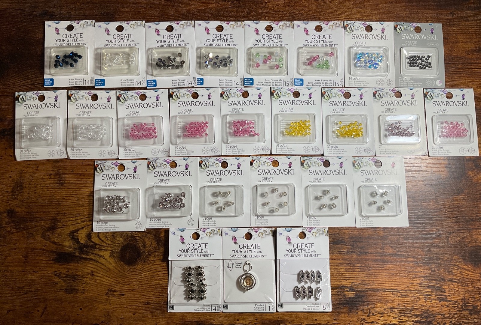 Swarovski Crystals Create Your Style Beads Lot- 26 Packs *New in Pack