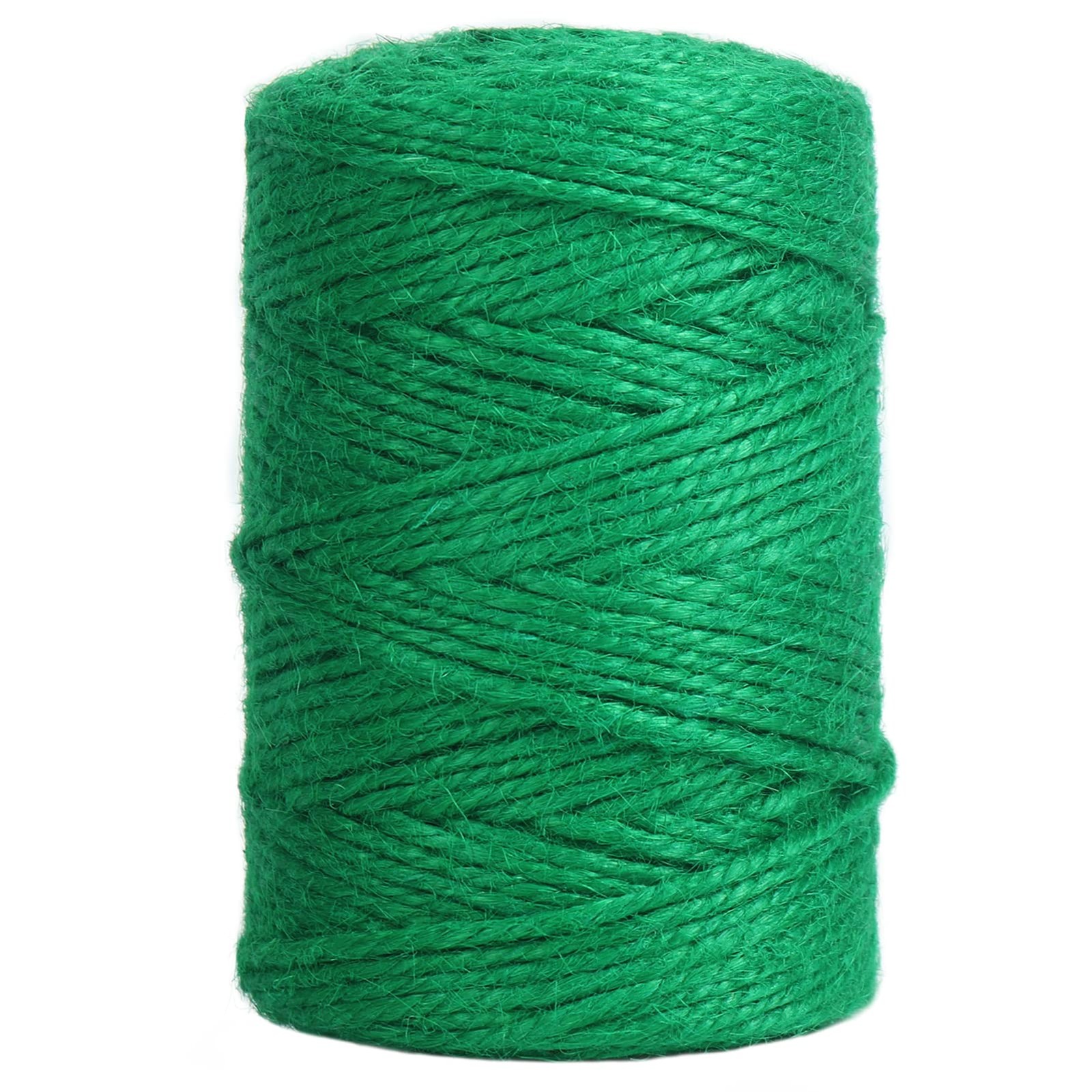 328 Feet 3mm Green Garden Twine Strong Jute Rope For Garden Gifts Wrapping Craft