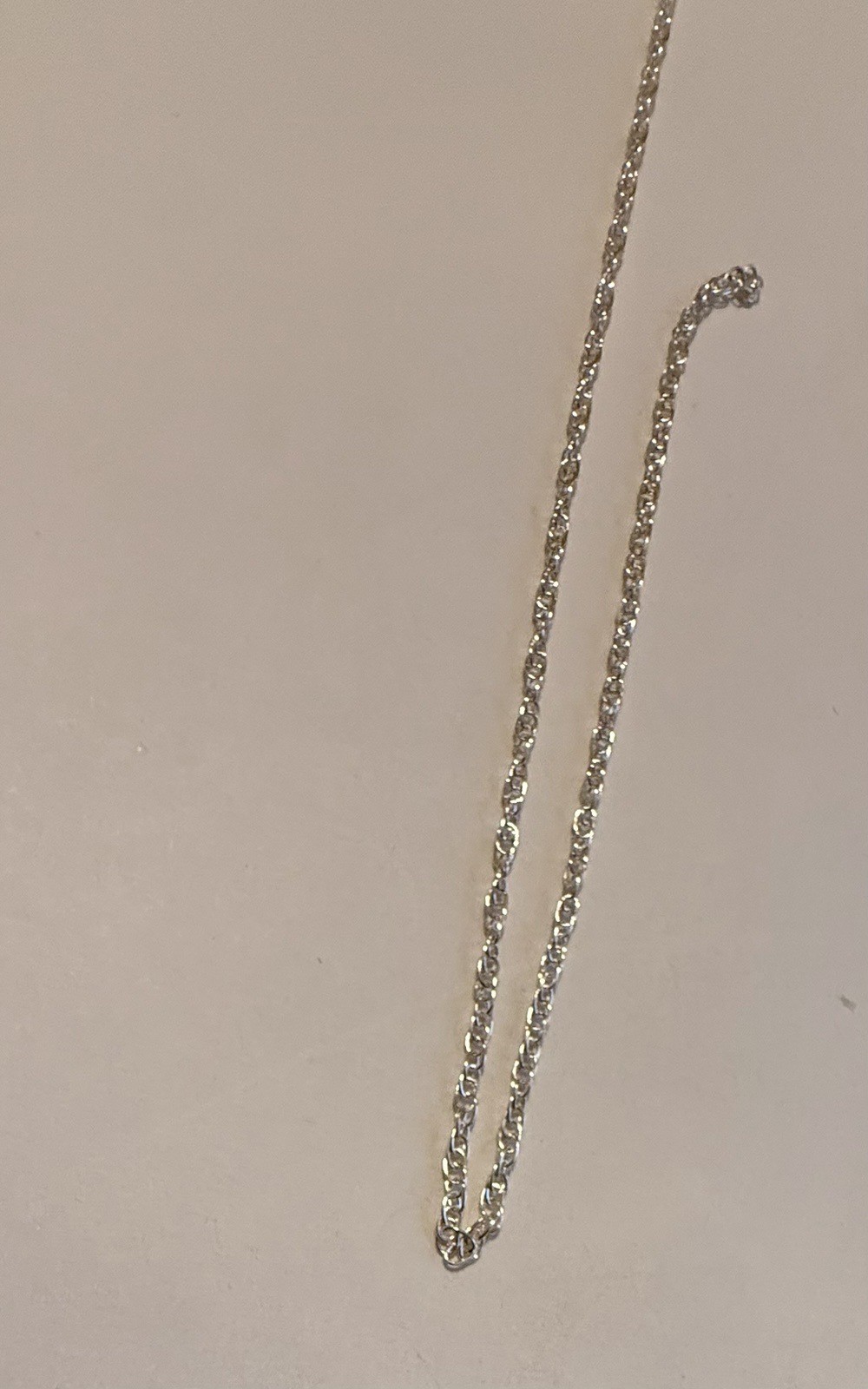 Sterling Silver 1.2mm Rope chain 5ft