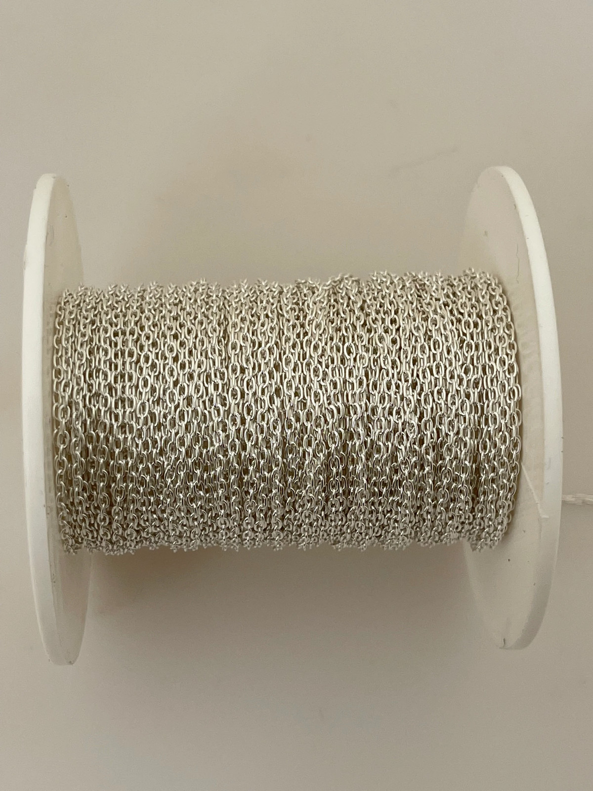 3 Feet Of Sterling Silver Chain 925 Sterling Silver all the way through, Flat Ca