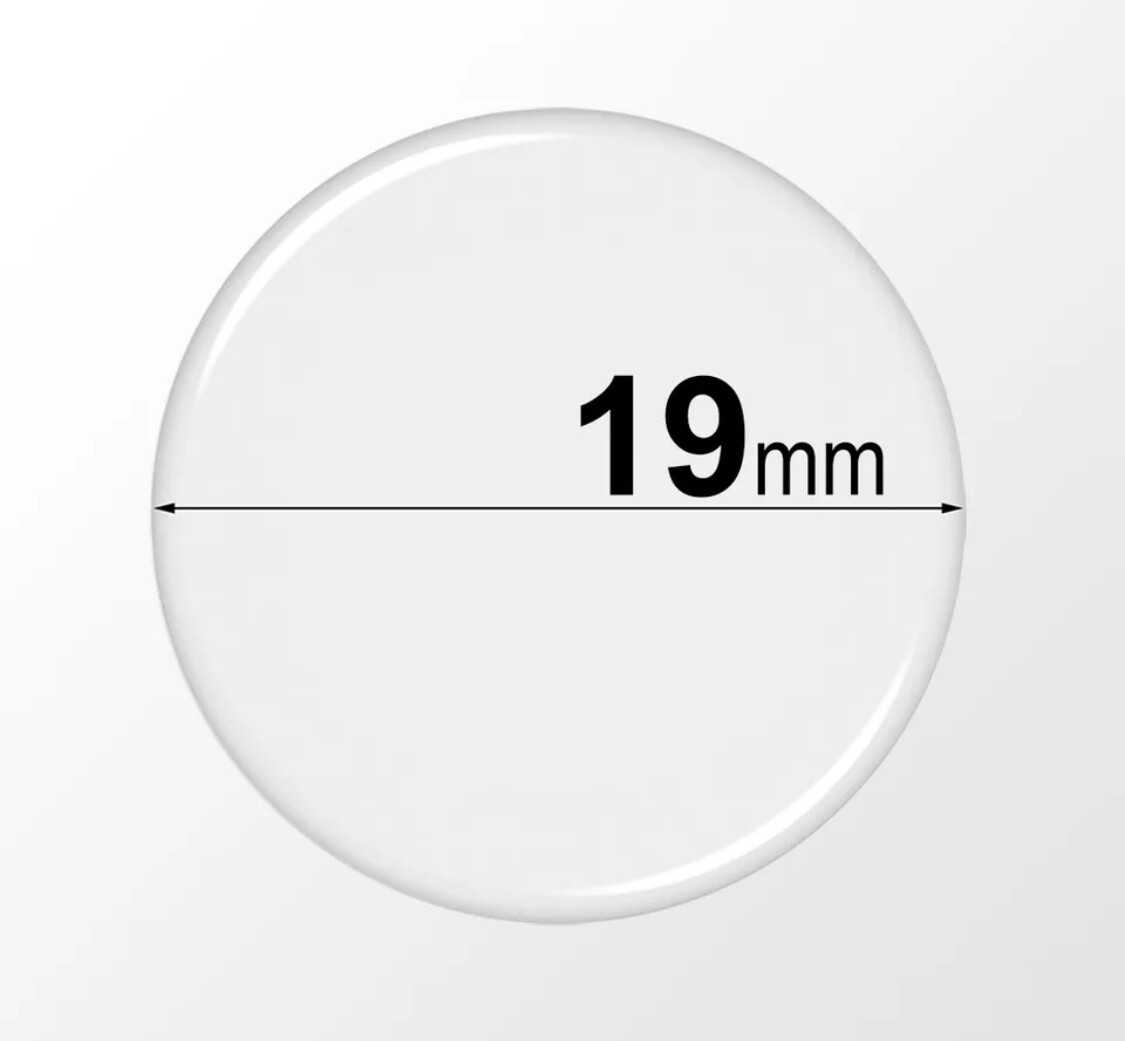 3/4” Inch (19mm) Round Clear Epoxy Stickers – Self Adhesive Circle Resin Domes