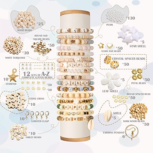 Clay Beads 8000 Pcs 2 Boxes Bracelet Making Kit – 24 Colors Polymer gentle