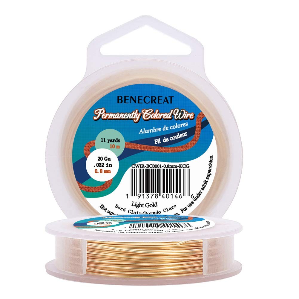 20 Gauge KC Gold Copper Wire Real Gold Plated Craft Jewelry Wire Tarnish Resista
