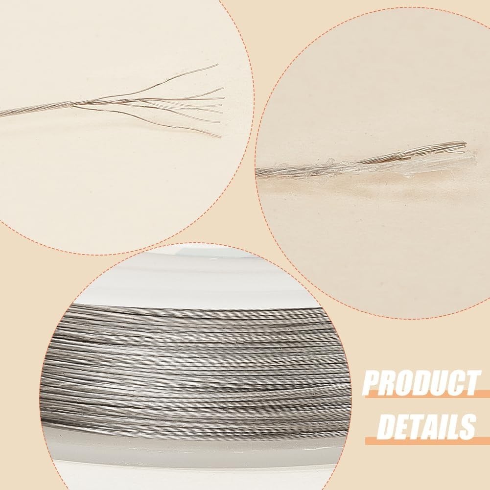Craft Quality 240ft 7-Strand Stainless Steel Wire – Perfect for Beading Projects