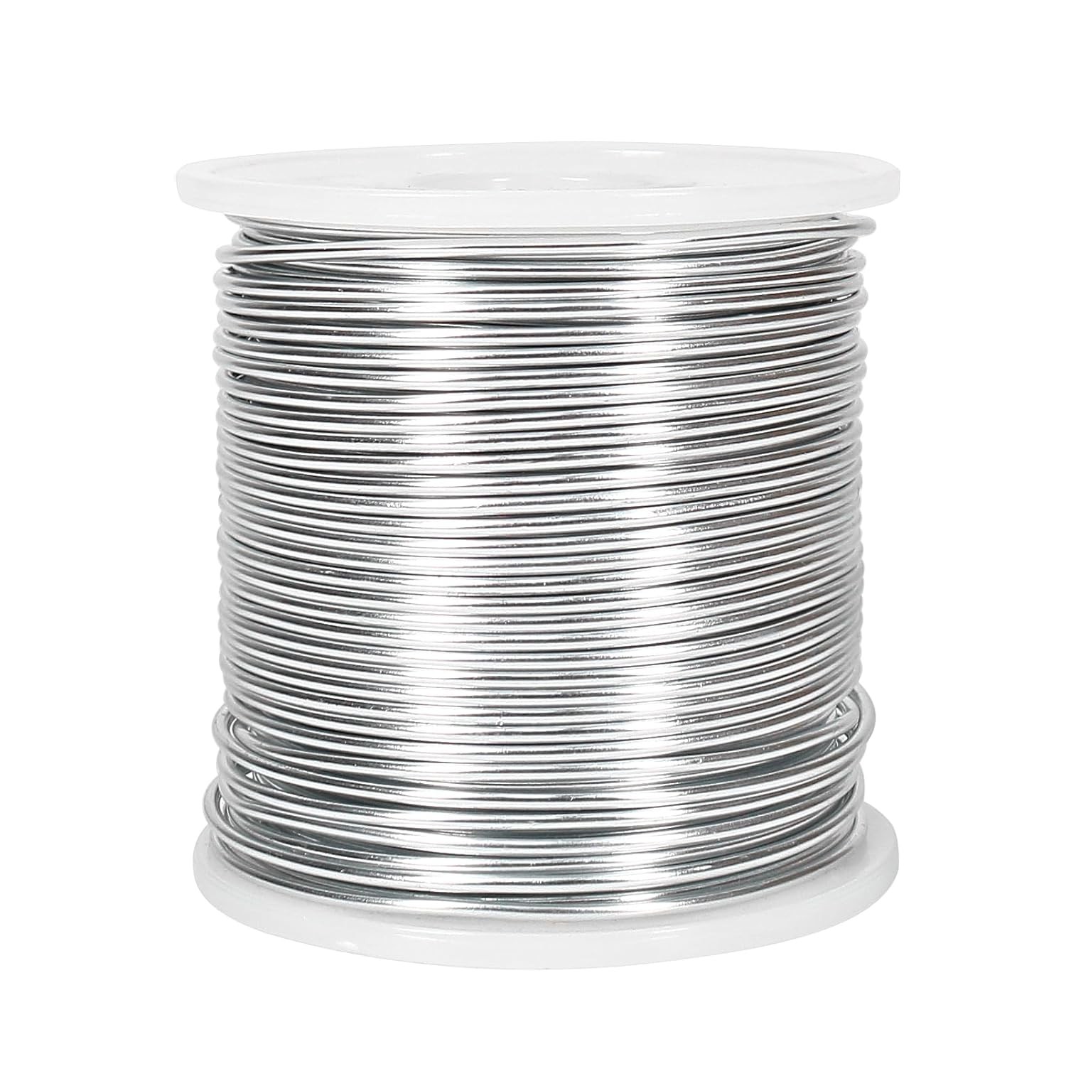 Tenn Well 15 Gauge Aluminum Wire, 164 Feet 1.5mm Bendable 15 Gauge, Silver