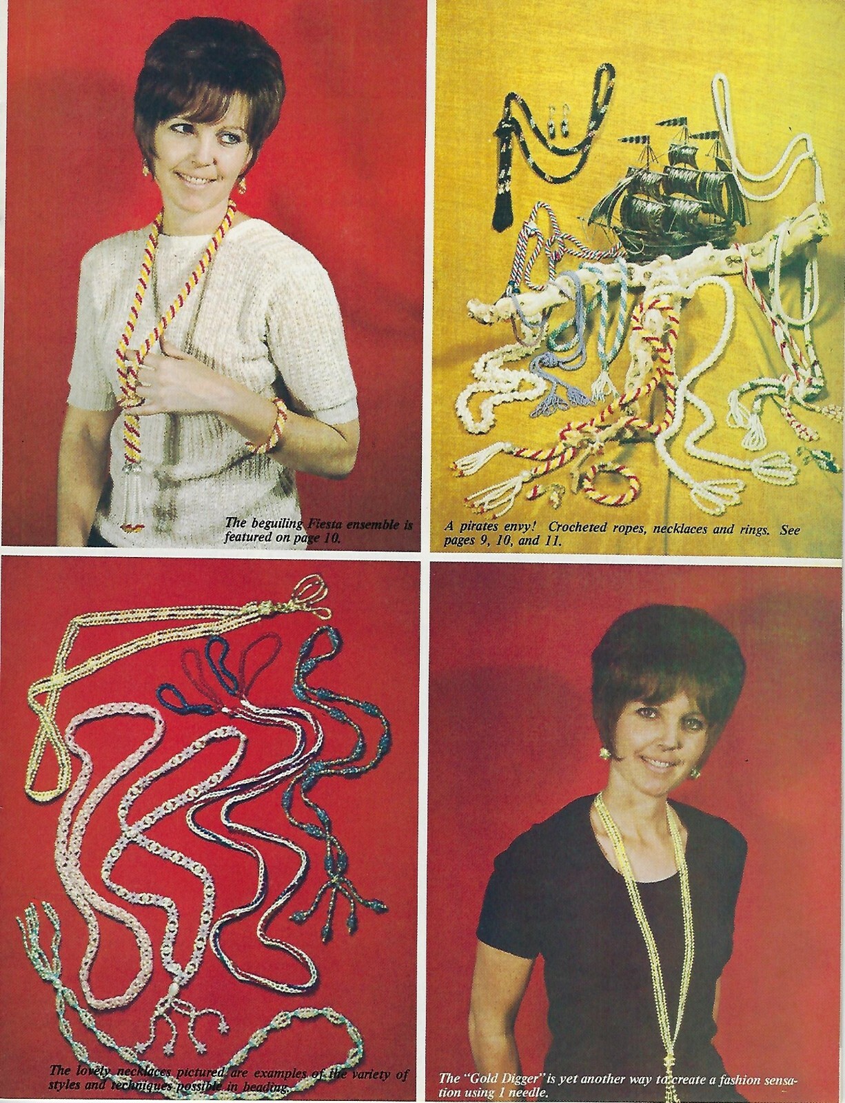 Beauty in Beading Vintage Jewelry Making How to Make Guide Craft Pattern Book