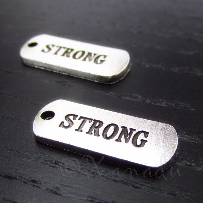 Strong 21mm Wholesale Antiqued Silver Plated Charms C1396 – 10, 20 Or 50PCs