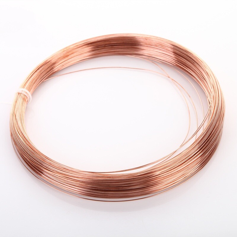 1m 99.9% Pure Copper Wire Diameter 0.2-5mm Jewelry Crafts Metal Material Tool