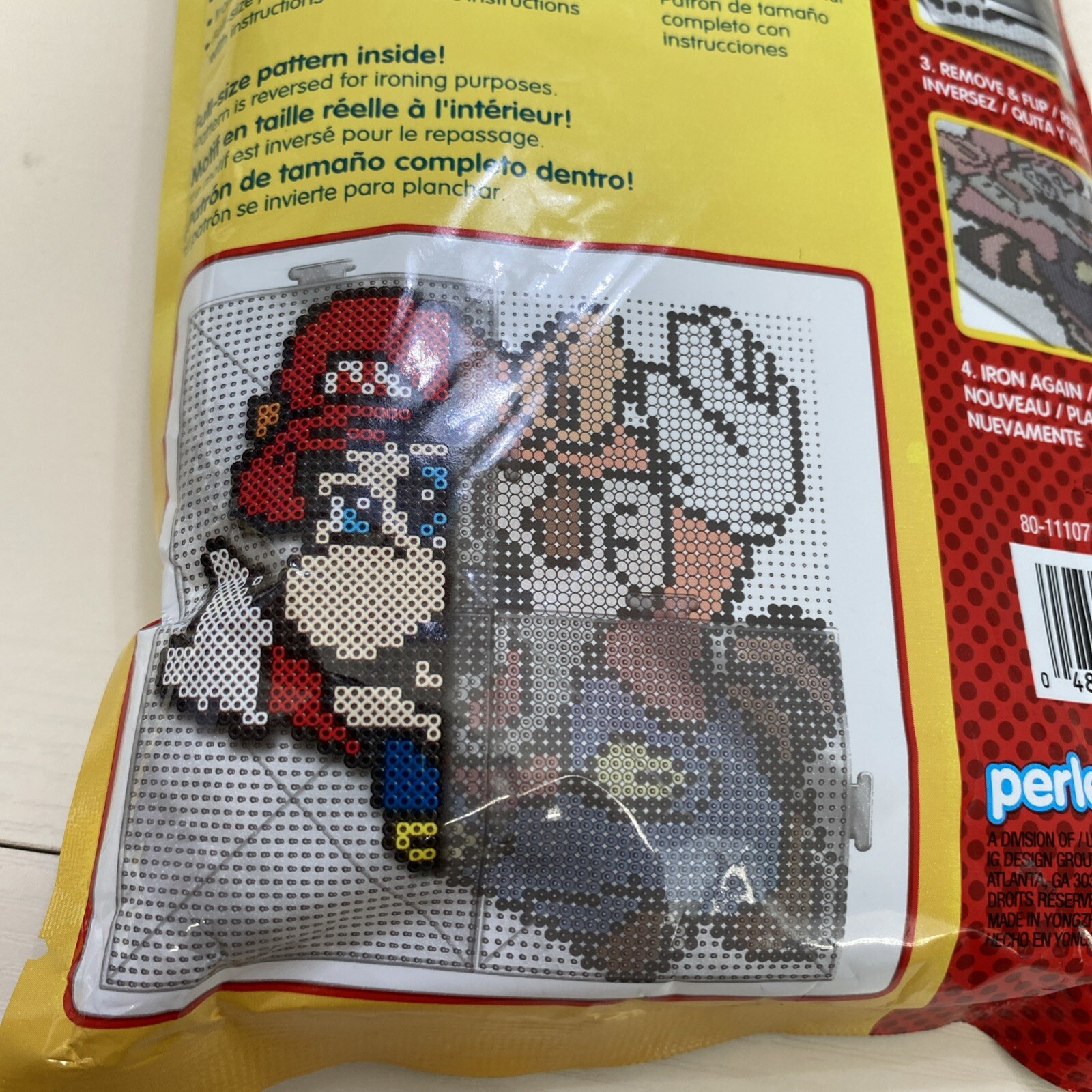 Super Mario Bros Perler 3 Beads And Pattern Kit Board Sold Separately New