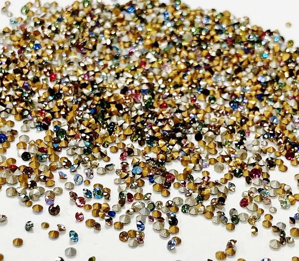 400 Vintage Swarovski Crystal 1mm. To 2mm. Tiny Rhinestones – Jewelry Repair J48