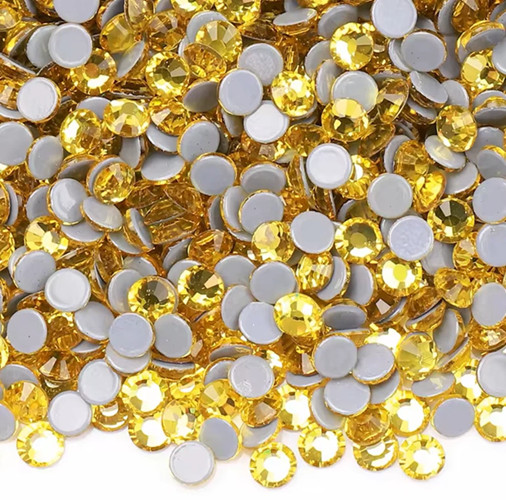 1440p Glass Crystal Citrine Hot Fix Rhinestones Size SS20- 4.6mm-4.8mm