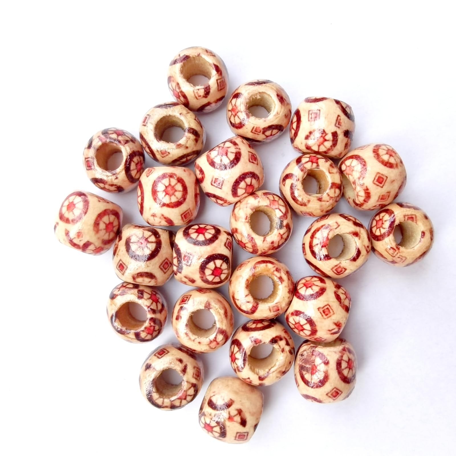 Xeahung 120PCS Wooden Beads for Jewelry Making Adults Bracelets Necklace 12mm…
