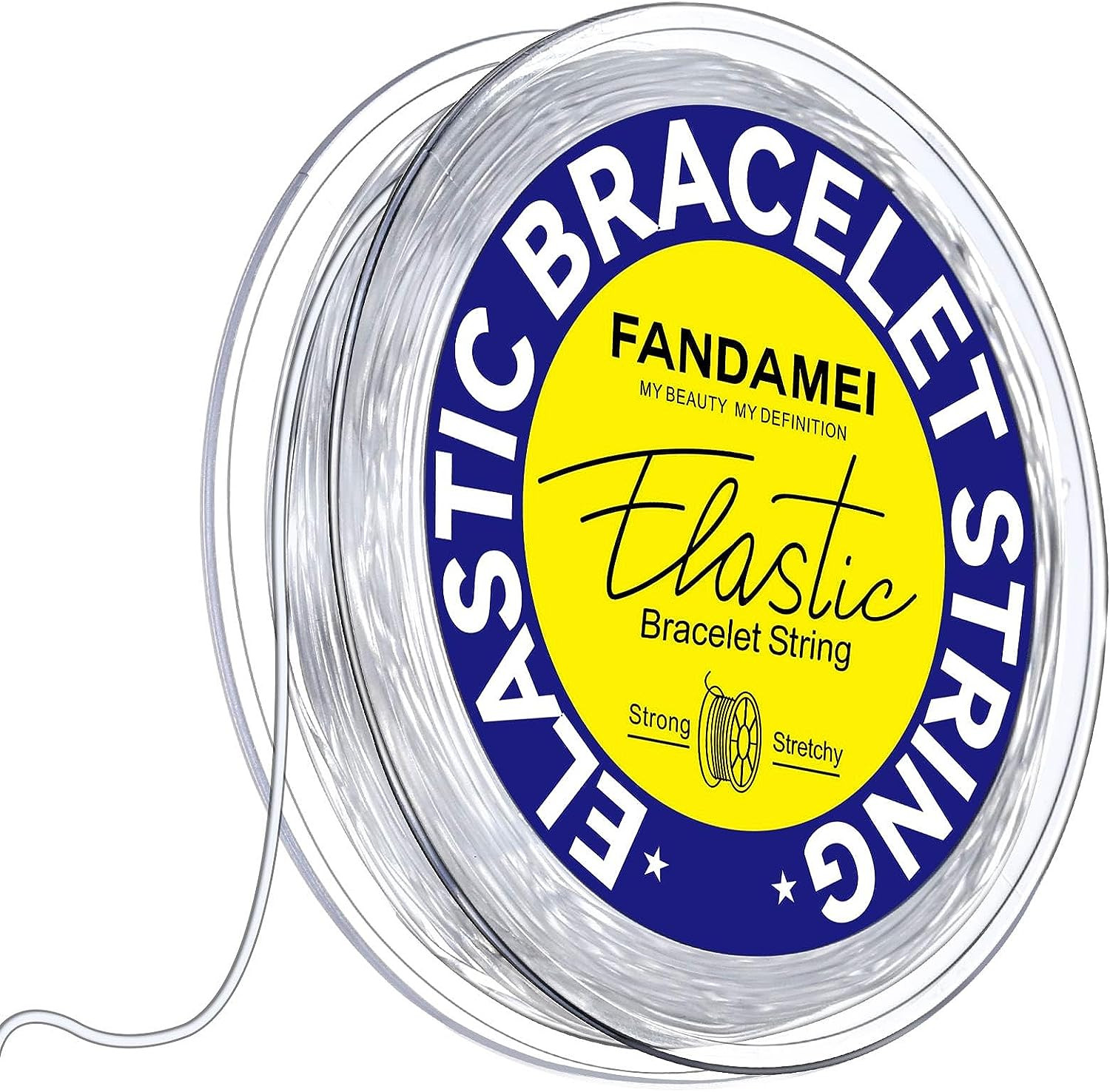 1mm Elastic Bracelet String Cord – Crystal Stretch Bead Cord for Jewelry Making