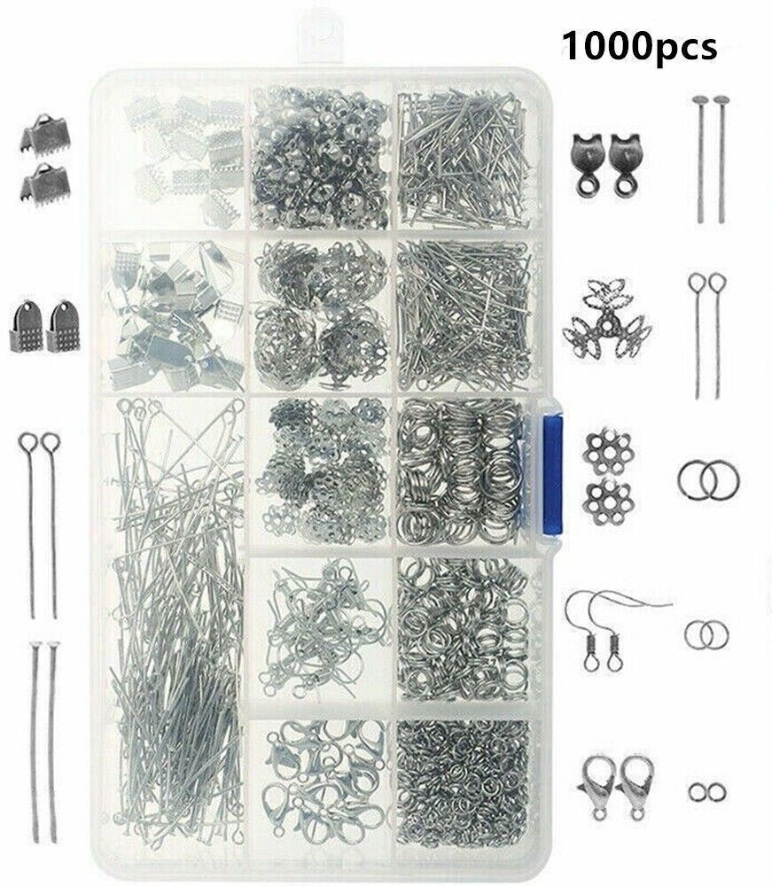 2010x Jewelry Making Supplies Kit Findings Wire Pliers Set DIY Earring Necklace