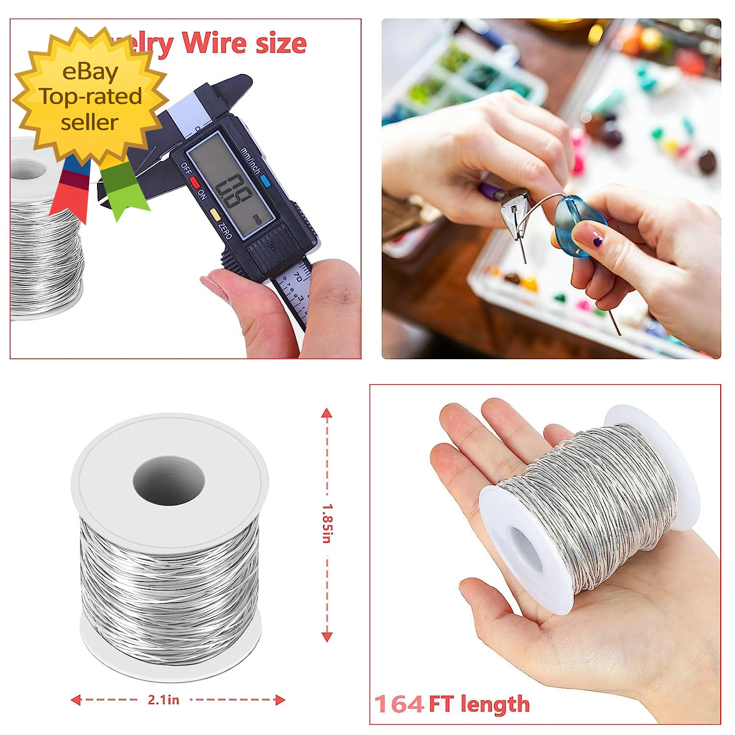 20 Gauge Stainless Steel Wire 304 Silver Craft Jewelry Sculpting Bailing Wire