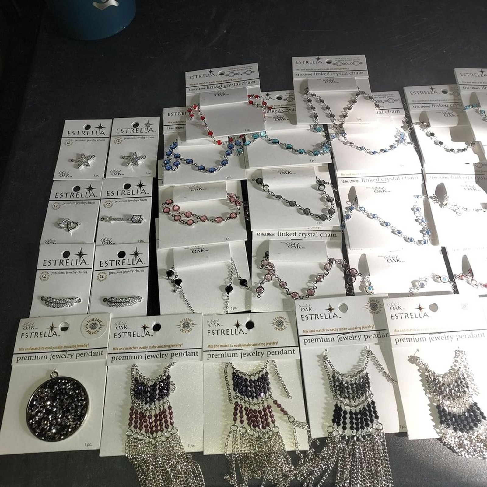 Jewlery Making Supplies Solid Oak ESTRELLA COLLECTION Retail Value $158